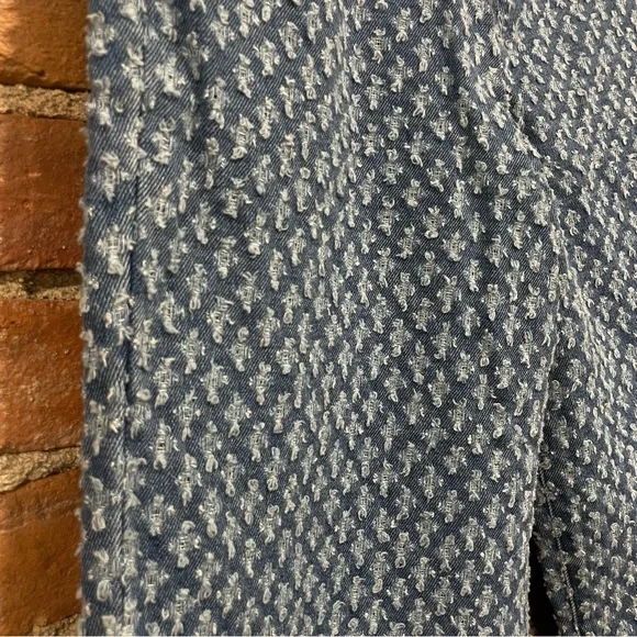 NWT Express High-Rise Blue Patterned Denim Jeans | 8R | Cute & Fun - Picture 8 of 9